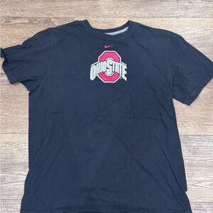 Nike Black and Red Ohio State Men's Tee